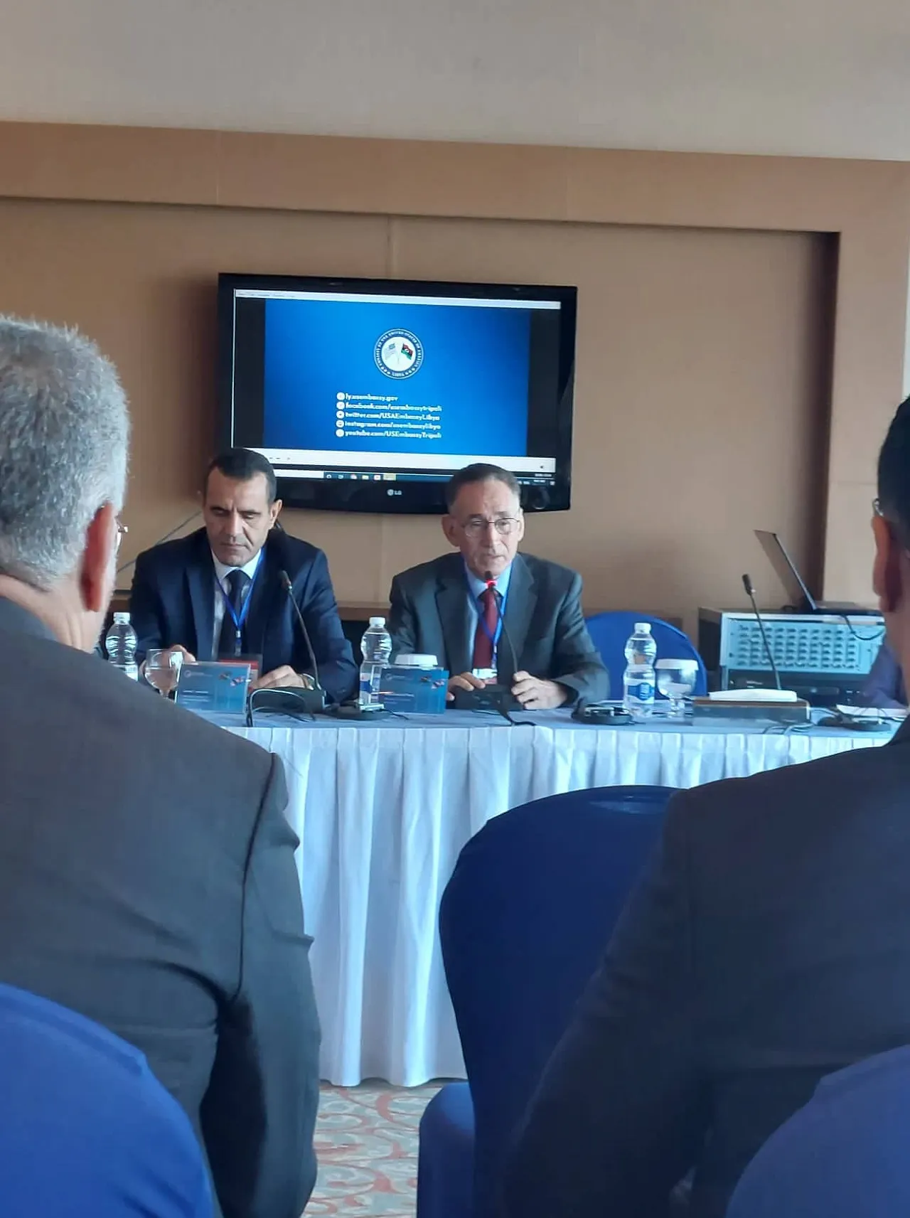 PIB head Jamal Lamushi (left) said the era of Libya's state controlled economy is over (Photo: Sami Zaptia).
