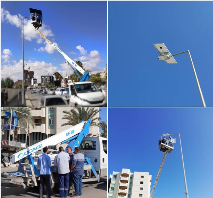 Renewable Energies Centre at Misrata University installs three test solar lighting systems