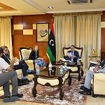 Economy Minister Hwej discusses with UK embassy return of companies to Libya and resumption of investment projects