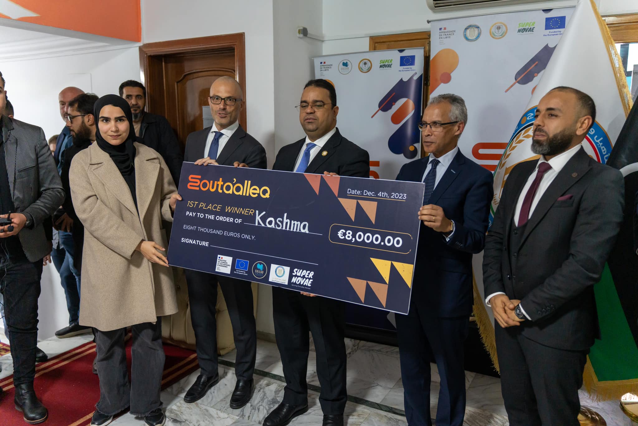Super Novae distributes financial awards to the Mouta’alleq reintegration project trainees